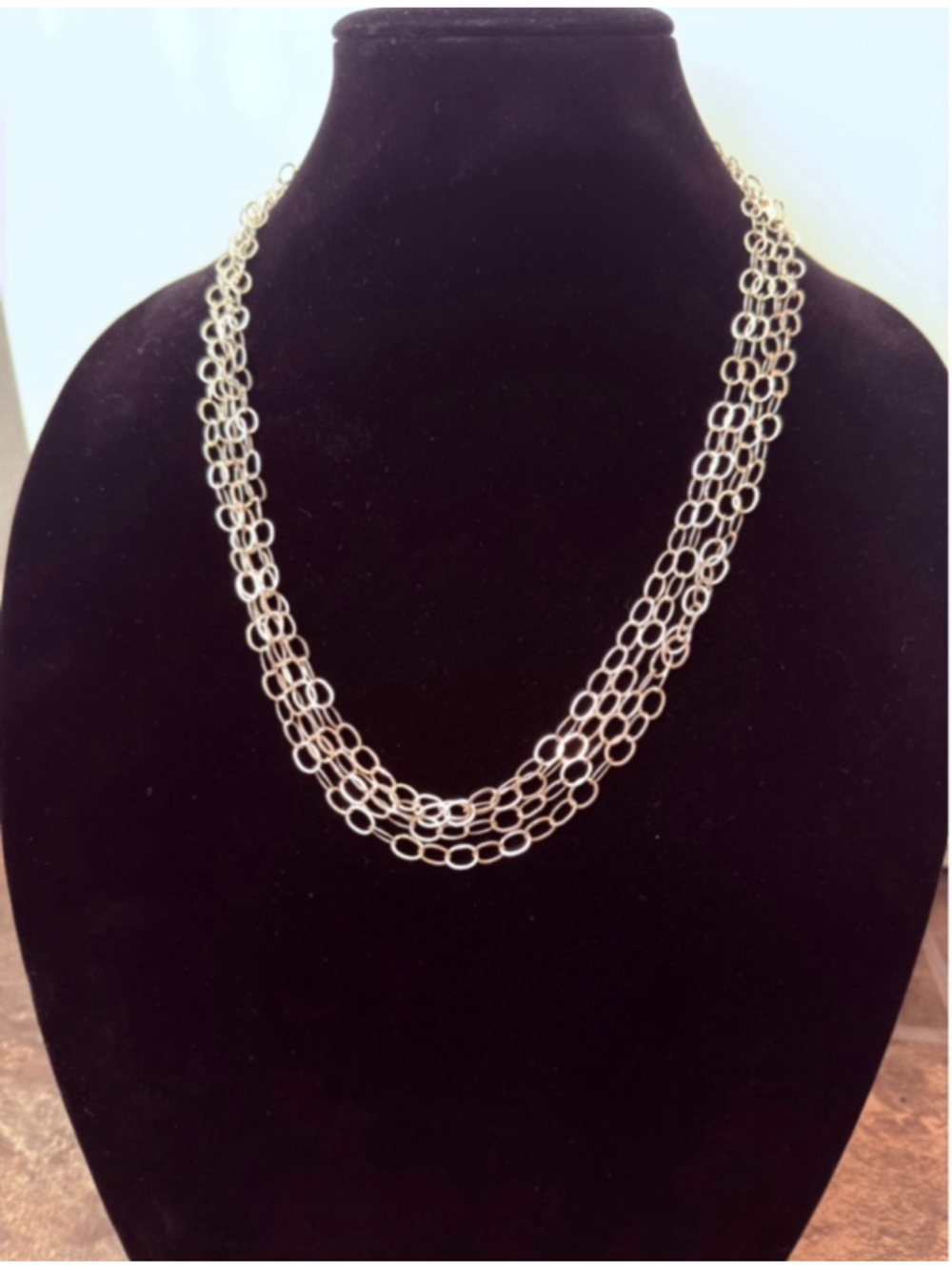 Artisan Oval Circle Link Orla Cable Chain 925 Sterling Silver XL Necklace 100"